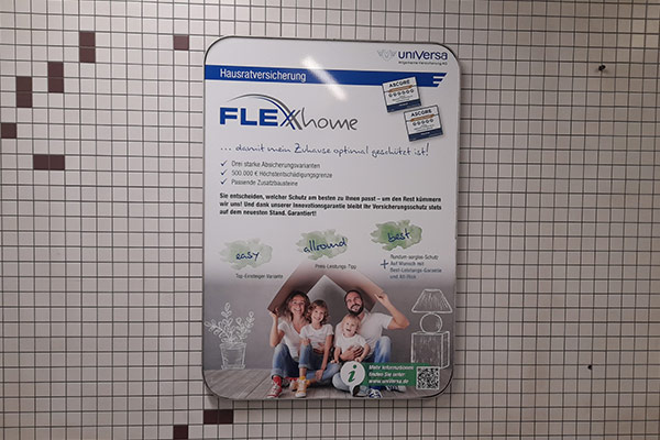Werbeschilder Flexhome